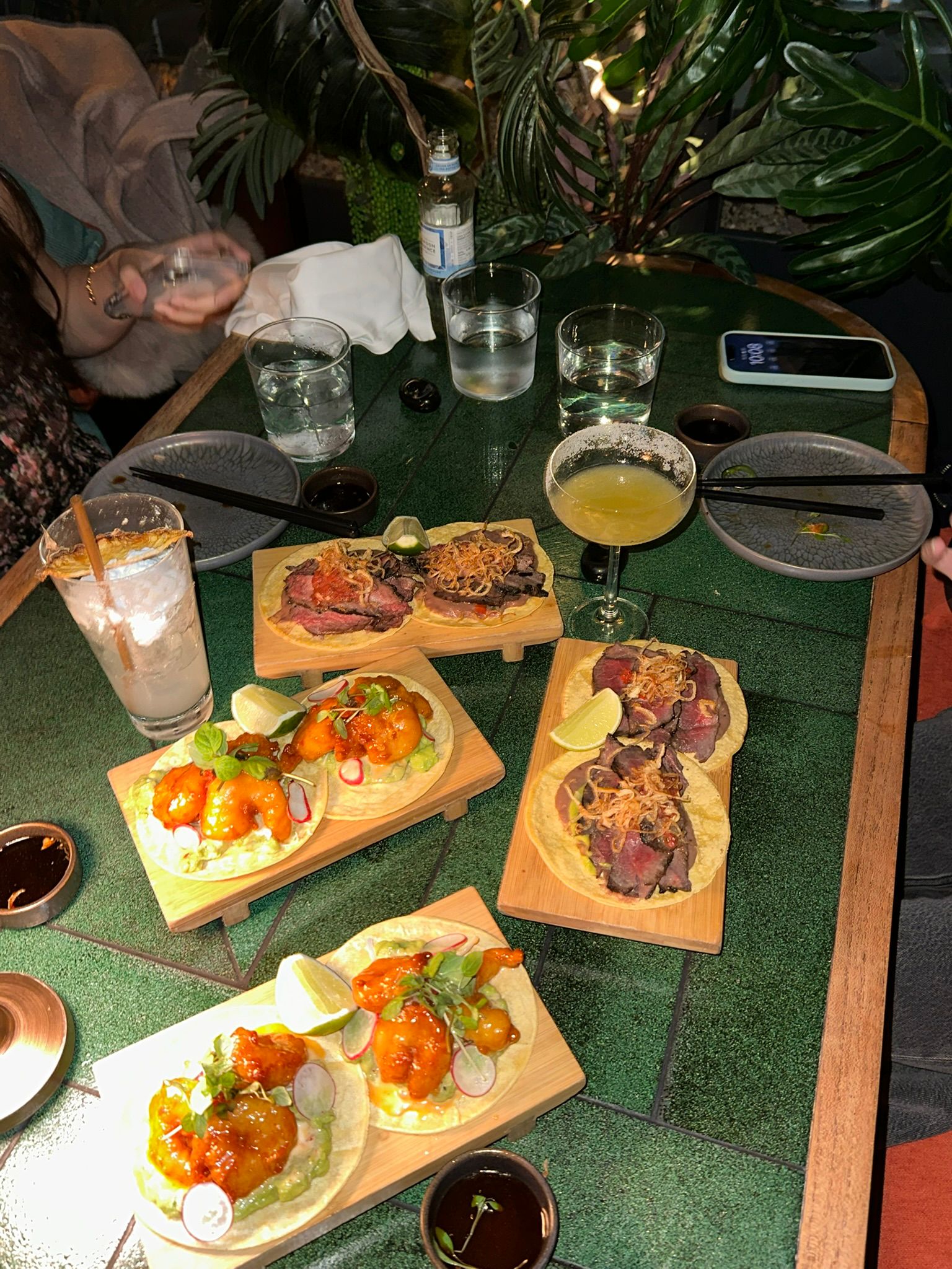 Red decorative items